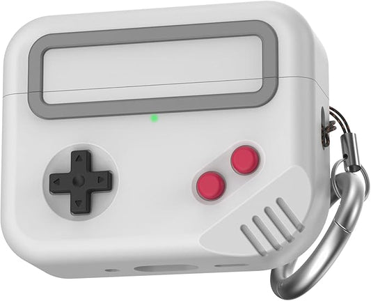 for AirPods Pro 3 Case - 2025 Silicone Game Console Design Case for Apple AirPods Pro 3rd Generation, Cute Airpod Pro 3 Cover for Men/Women (Light Grey)