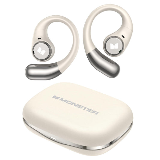 Monster Open Ear AC336 Headphones, Bluetooth 6.0 Wireless Earbuds with Stereo Sound, ENC Clear Call, 21H Playtime, Type-C Charging, Touch Control, IPX6 Waterproof Open Ear Earbuds for Sports