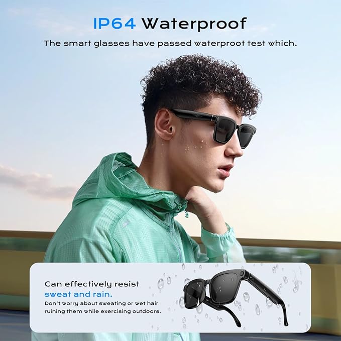 AI Smart Glasses,HD 1080P Camera Glasses with Video Recording & Photo Taking,140+ Language Real-Time Translation Glasses Perfect for Travel, Business
