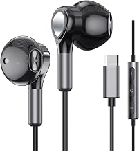 USB C Headphones for Samsung Galaxy S26 S25 S24 S23 S22 S21 S20 A56 A17 A16 Wired USB C Earbuds with Mic Volume Control Earphones USB Type C Headphones for iPhone 17 16 15 Pro Max Plus iPad 10 Pixel - Image 1