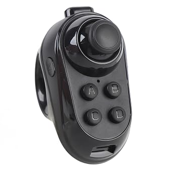 GOWENIC BT VR Remote Controller, Cordless Shaped VR Remote Controller Gamepad Joystick for Tablet Laptop for Smartphone Selfie Page Flipping