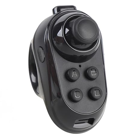 GOWENIC BT VR Remote Controller, Cordless Shaped VR Remote Controller Gamepad Joystick for Tablet Laptop for Smartphone Selfie Page Flipping