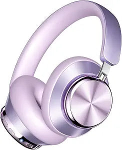 Wentronic Y03 Bluetooth Headphones Wireless Active Noise Cancelling Over Ear Headphones 48 Hours Playtime High Sound Quality 6 EQ Music Mode Headphones with Soft Ear Cushion - Purple