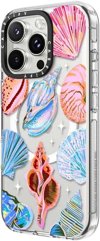 CASETiFY Clear iPhone 16 Pro Case [Not Yellowing / 6.6 ft. 3X Military Grade Drop Protection/Magsafe] - Seashell - Clear