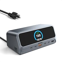 MOKiN Laptop Docking Station Dual Monitor for MacBook, Built-in 160W Power - Image 1