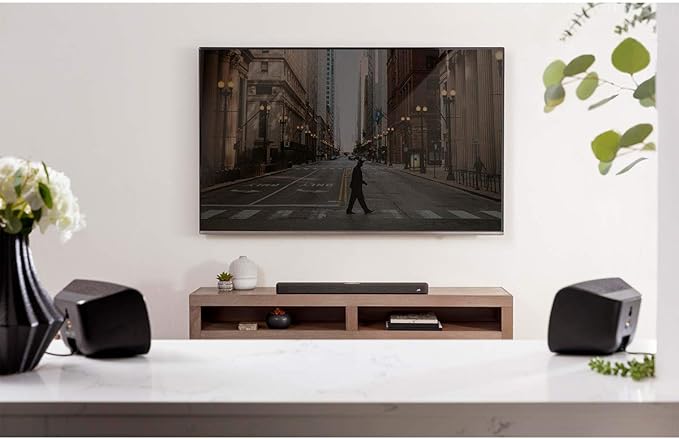 Polk Audio SR2 Wireless Surround Sound Speakers for Select Polk React and Magnifi Bars - Wireless Surround Sound System for TV, Easy Setup, Multiple Placement Options, 2 Count (Pack of 1)