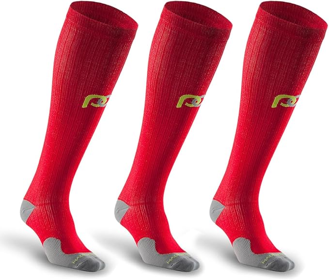 PRO Compression Running Marathon Socks - Calf-Length Travel and Sports Compression Socks for Foot and Ankle Support, Unisex