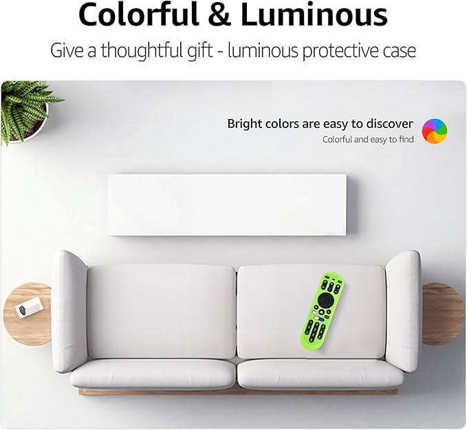 PZL 2 Pack Glow Silicone Case for Xumo TV Remote 764f0000100, CP-RC1NA-23, MG3-R34010, Cover for Pioneer Xfinity Element Spectrum Remote Control (Green+Blue)