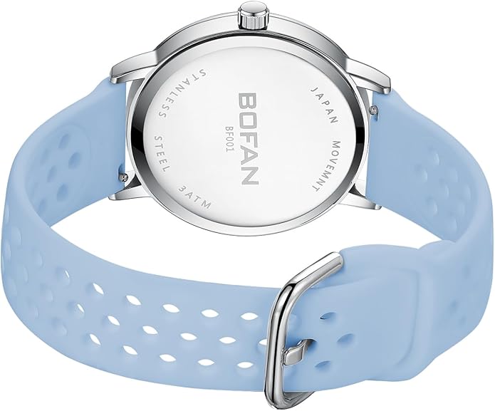 BOFAN Nurse Watch for Medical Professionals,Students,Doctors with Easy to Read Dial,Second Hand and 24 Hour,Soft and Breathable Silicone Band,Water Resistant
