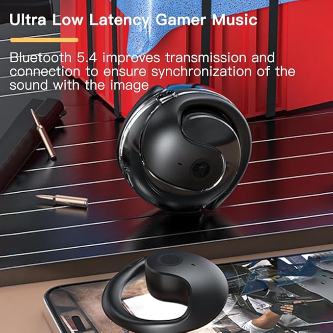 sunshot Ows Open Ear Buds Headphones Bluetooth 5.4,Bone Conducting Air Bone Conduction Headphones, 16mm Drivers,40H Playtime,Open Ear Earbuds IPX5 Waterproof and Noise Reducing Touch (Purple)