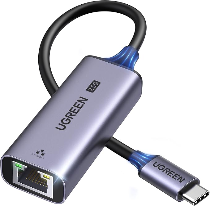UGREEN USB C to Ethernet Adapter 2.5G, Aluminum Ethernet Adapter for Laptop