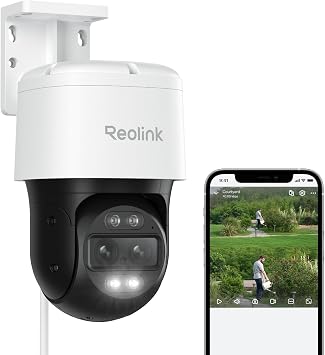 REOLINK TrackMix PoE Dual-Lens PTZ Security Camera 6X Hybrid Zoom Tracking