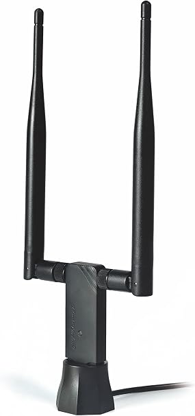 Panda Wireless PAU0D AC1200 Wireless AC USB Adapter w/Dual Antennas - Windows 7/8/10/11/2019/2022, Zorin, MXLinux, Mint, Ubuntu, Fedora, openSUSE, Rocky, Kali Linux and Raspbian