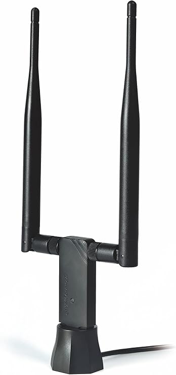 Panda Wireless PAU0D AC1200 Wireless AC USB Adapter w/Dual Antennas - Windows 7/8/10/11/2019/2022, Zorin, MXLinux, Mint, Ubuntu, Fedora, openSUSE, Rocky, Kali Linux and Raspbian
