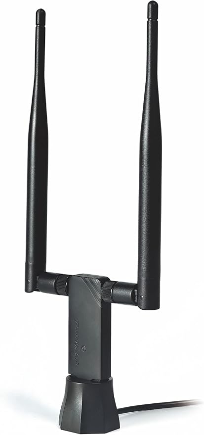 Panda Wireless PAU0D AC1200 Wireless AC USB Adapter w/Dual Antennas - Windows 7/8/10/11/2019/2022, Zorin, MXLinux, Mint, Ubuntu, Fedora, openSUSE, Rocky, Kali Linux and Raspbian