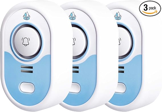 LSENTLY Water Leak Detector Alarm 3 Pack, Water Sensor Alarm with 100dB Siren&Flashing LED, 5-Year Standby Battery&Low Battery Alert, IP66 Waterproof Flood Sensor for Home, Basement, Washer, Sink
