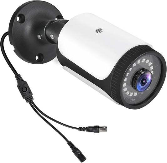 HD 180 Degree Wide Angle View 2.0MP 1080p Security Camera 4-in-1 CCTV Bullet Wired Cam BNC, AHD/TVI/CVI/CVBS, Analog Coax Coaxial Surveillance Video Add–On Camera for Indoor/Outdoor Use