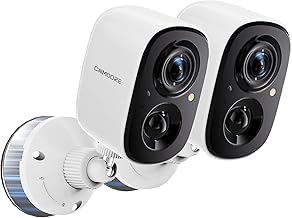 2.5K Wireless Home Security Cameras 2-Pack, Outdoor WiFi Free AI Person Detection, 4MP Color Night Vision, Full Duplex 2-Way Audio, IP66 Waterproof Battery Powered, U.S. AWS Cloud