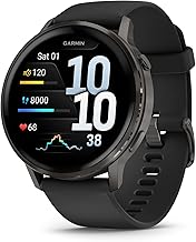 Garmin Venu® 4, Advanced Fitness Smartwatch, 45mm, Black Silicone