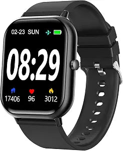Choiknbo Smart Watch Fitness Tracker for Men Women with Pedometer Step Counter Tracker for Walking, Heart Rate Monitor, Sleep Monitor, Blood Oxygen, Senior Friendly, IP68 Waterproof