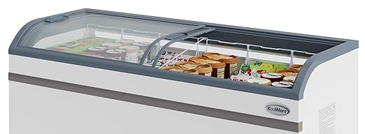 KoolMore 78 Inch Manual Defrost Island Chest Freezer with 19 cu. ft. Capacity in White, ETL Listed (KM-ISCF-78MD)
