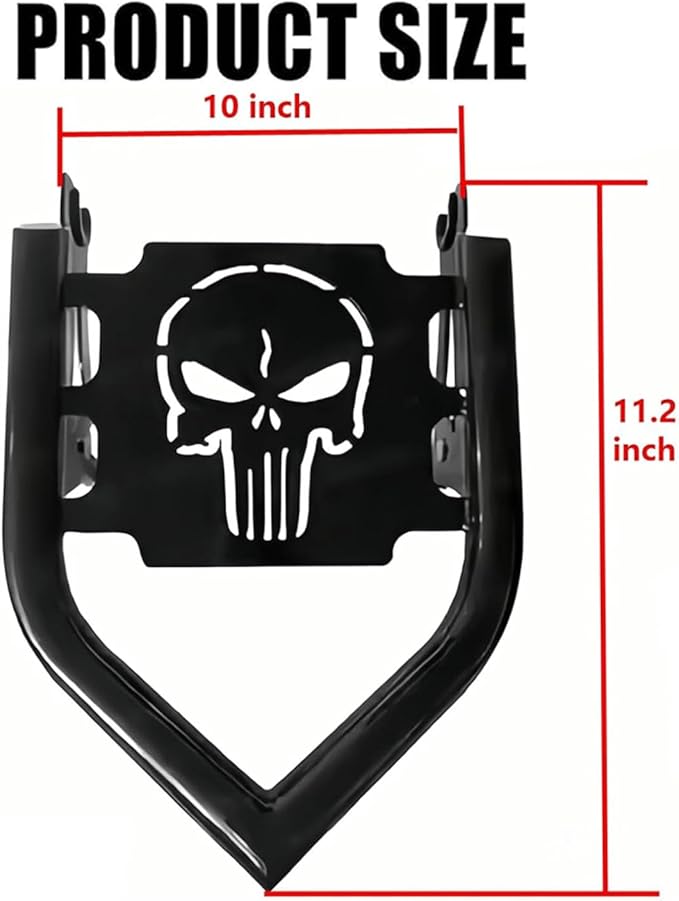 Detachables Luggage Rack for Harley Street Glide, Road King, Road Glide, Electra Glide, Touring 2009-2025 Models (Rear Grab Handles Bracket Kit)