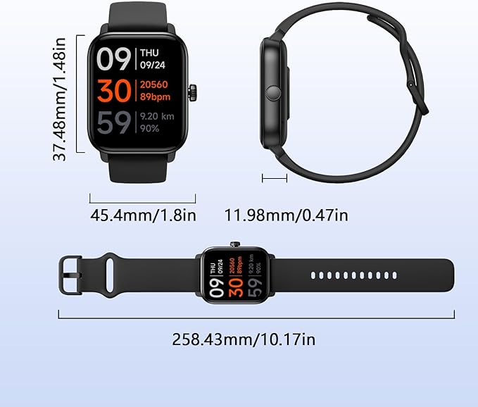 KEEPONFIT Smart Watch Answer/Make Calls, 1.85" Aluminum Case Alexa Built-in Fitness Tracker with IP68 Waterproof/100 Sports Modes/Heart Rate/Sleep for iOS/Android (Champagne Pink)