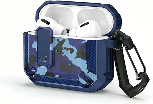 for AirPods Pro 2 Case for AirPods Pro2rd Gen | Full Drop Protection with Carabiner Keychain | Cute AirPods Pro 2st/1nd Generation Case for Men Women