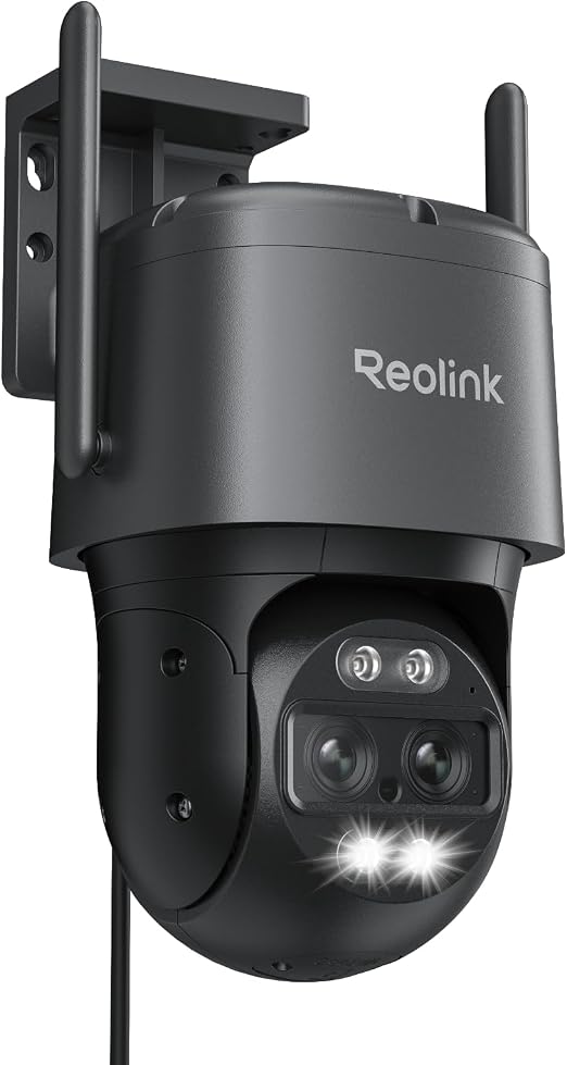 REOLINK 4K Wired WiFi Outdoor Camera, 8MP Dual-Lens PTZ Security Camera