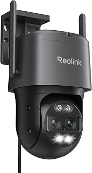 REOLINK 4K Wired WiFi Outdoor Camera, 8MP Dual-Lens PTZ Security Camera