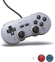 8Bitdo SN30 Pro Retro Classic GamePad USB Wired Controller - Gray - Image 1