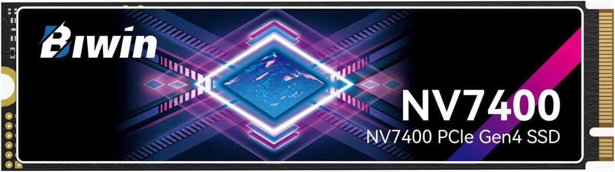BIWIN Black Opal NV7400 4TB SSD Gen4x4, Read Speed up to 7450MB/s, NVMe M.2 2280 PCIe 4.0 Internal PC Solid State Drive for Laptop/Desktop/PS5