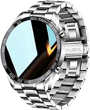 Men Smart Watch for Android iOS, Bluetooth Calls Voice Chat with Heart Rate/Sleep Monitor Fitness Tracker, 1.3" Full Touch Screen IP67 Waterproof Stainless Steel Activity Tracker for Men - Image 1