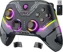 EasySMX X15 Wireless PC & Steam Gaming Controller, Hall Effect, Black