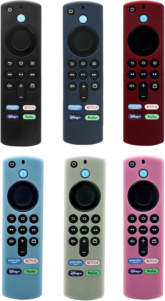 Compatible for Alexa Voice Remote Cover/TV Stick 4K Max Remote Cover (3rd Gen 2021) with Airtag Holder, Glow in The Dark,Item Finder Anti-Slip Silicone Protective Case,Glow Green