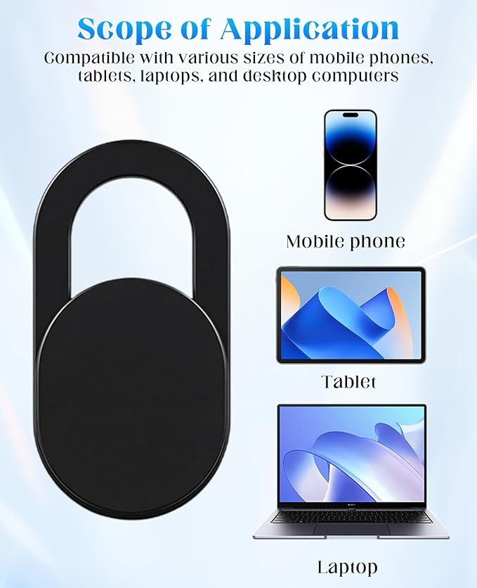 10PCS Cell Phone Camera Cover, Ultra-Thin Universal Laptop Front Webcam Cover Slide