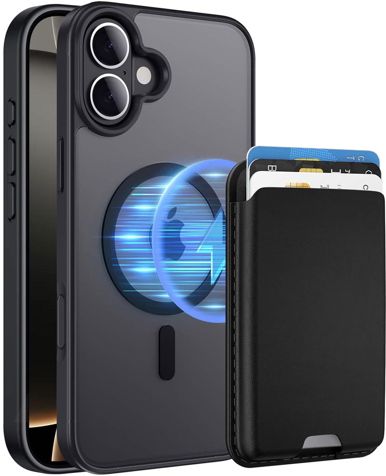 Magnetic iPhone 16 Wallet Case with RFID Blocking - Image 1