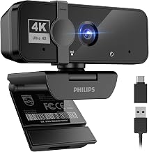 PHILIPS 4K Webcam for PC with Microphone, Computer Camera for Meetings - Image 1