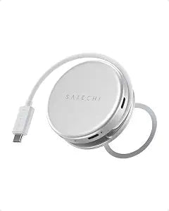 Satechi OntheGo 5-in-1 USB-C Hub, 4K/60Hz HDMI, SD Card Reader, Silver