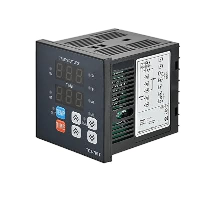 TC3-401T PID Temperature Controller Timer Thermometer Relay K-Type 400℃ AC100~220V(TC3-701T)