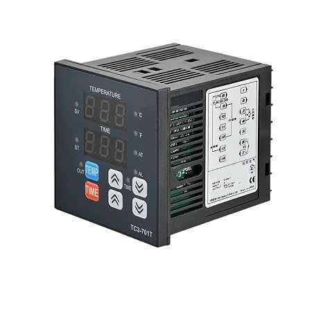 TC3-401T PID Temperature Controller Timer Thermometer Relay K-Type 400℃ AC100~220V(TC3-701T)