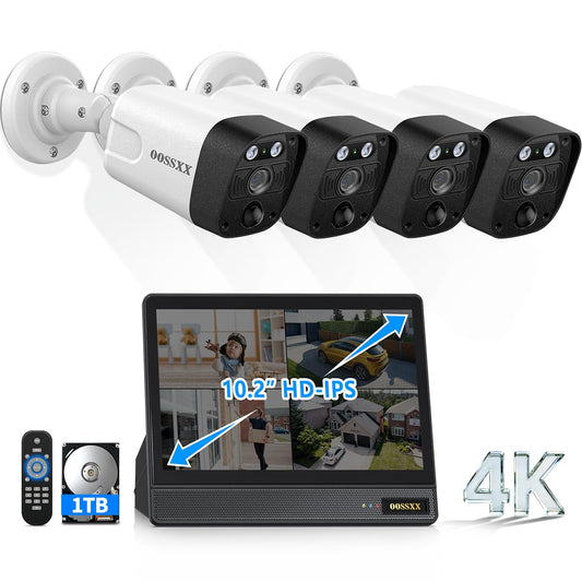 4K PoE Camera Security System Outdoor, 8CH NVR with | Smart Home - Image 1