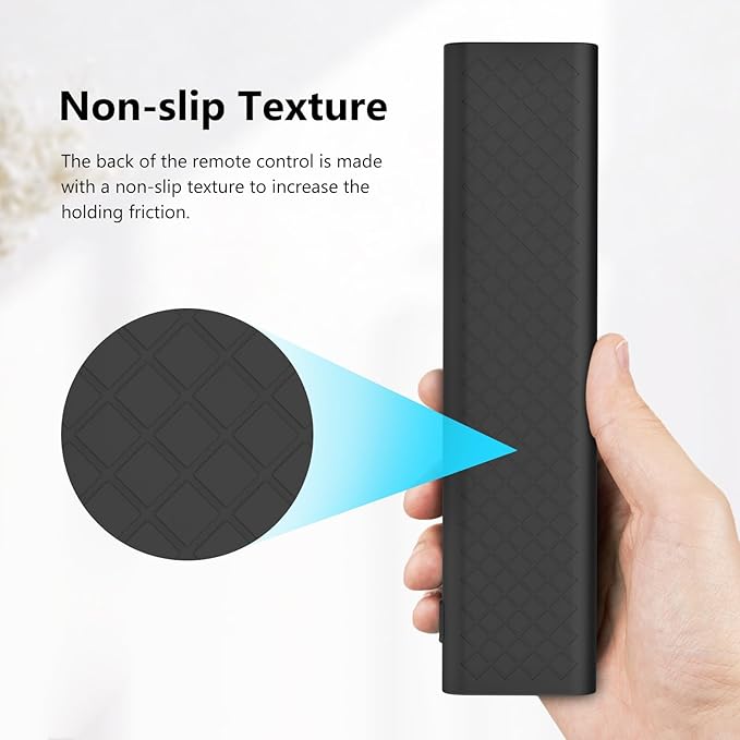 LEFXMOPHY ERF6A80 ERF6G80H ERF6F80H Cover for Hisense U6N U7N U8N U9N S7N Series 4K UHD Google Smart TV Remote Black Silicone Case