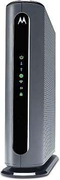 Motorola MG7700 Modem with Built in WiFi | Approved for Comcast Xfinity, Cox, Spectrum | for Plans Up to 800 Mbps | DOCSIS 3.0 + Gig WiFi Router (Renewed)