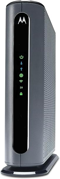 Motorola MG7700 Modem with Built in WiFi | Approved for Comcast Xfinity, Cox, Spectrum | for Plans Up to 800 Mbps | DOCSIS 3.0 + Gig WiFi Router (Renewed)