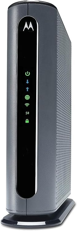 Motorola MG7700 Modem with Built in WiFi | Approved for Comcast Xfinity, Cox, Spectrum | for Plans Up to 800 Mbps | DOCSIS 3.0 + Gig WiFi Router (Renewed)