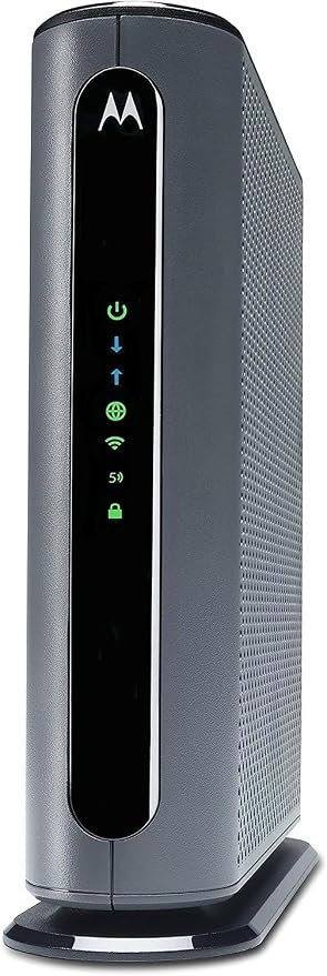 Motorola MG7700 Modem with Built in WiFi | Approved for Comcast Xfinity, Cox, Spectrum | for Plans Up to 800 Mbps | DOCSIS 3.0 + Gig WiFi Router (Renewed)