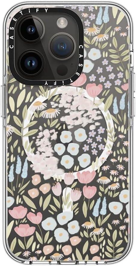 CASETiFY Clear iPhone 14 Pro Case [Not Yellowing / 6.6 ft. 3X Military Grade Drop Protection/Compatible with Magsafe] - Eleanor - Clear