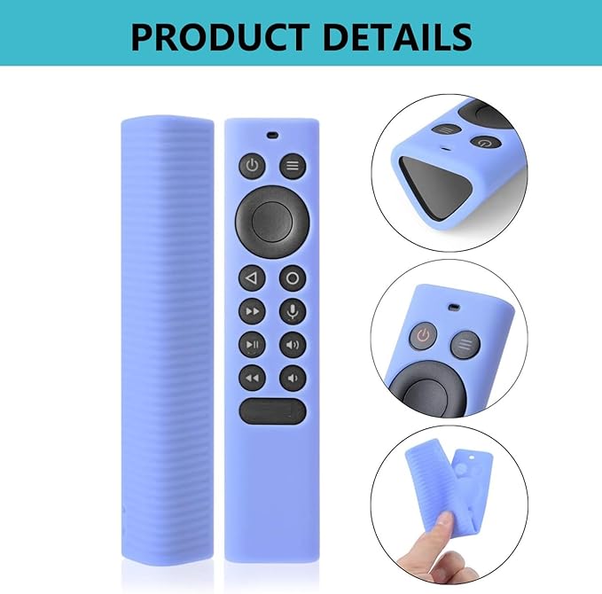 Silicone Protective Cover for NVIDIA Shield TV Pro/4K HDR Remote Controller Series, Light Weight Kids-Friendly Silicone Skin Anti-Slip/Shockproof with Hand Strap