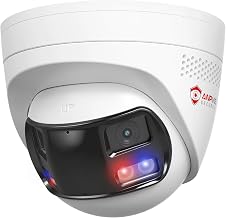 Anpviz 4k 8MP Wired Dual Lens PoE IP Camera, 180° Panoramic Security Camera
